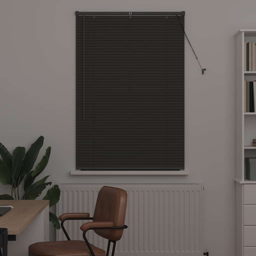 Venecijanski zastore Tamno siva 130 x 95 cm Aluminij