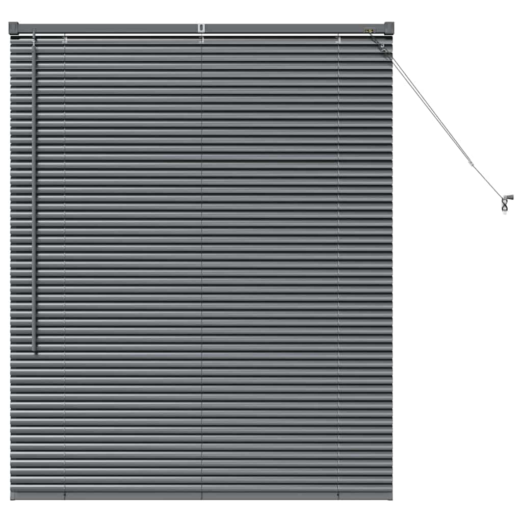 Venecijanski zastore Tamno siva 130 x 100 cm Aluminij