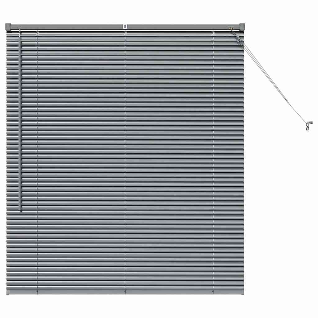 Venecijanski zastore Tamno siva 130 x 110 cm Aluminij