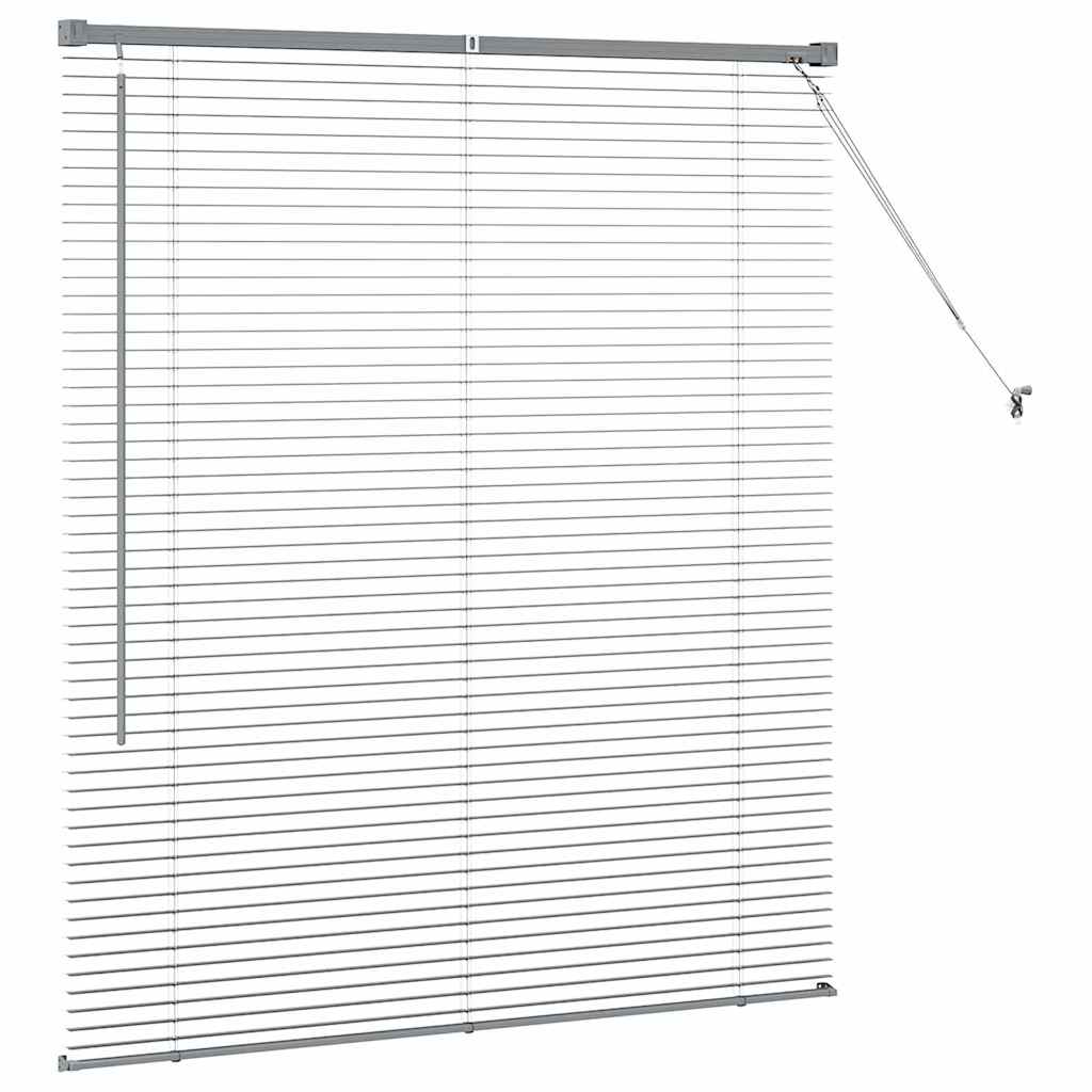 Venecijanski zastore Tamno siva 130 x 120 cm Aluminij
