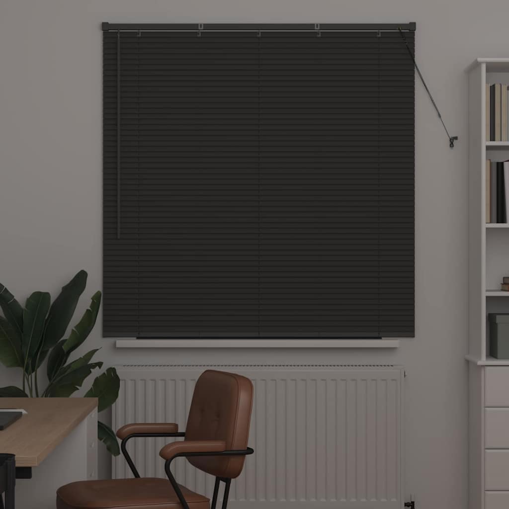 Venecijanski zastore Tamno siva 130 x 135 cm Aluminij