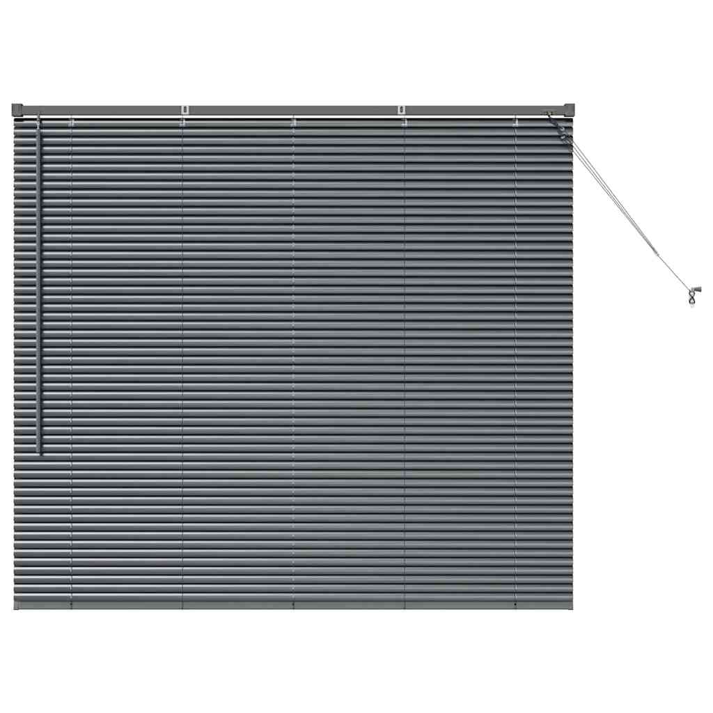 Venecijanski zastore Tamno siva 130 x 140 cm Aluminij