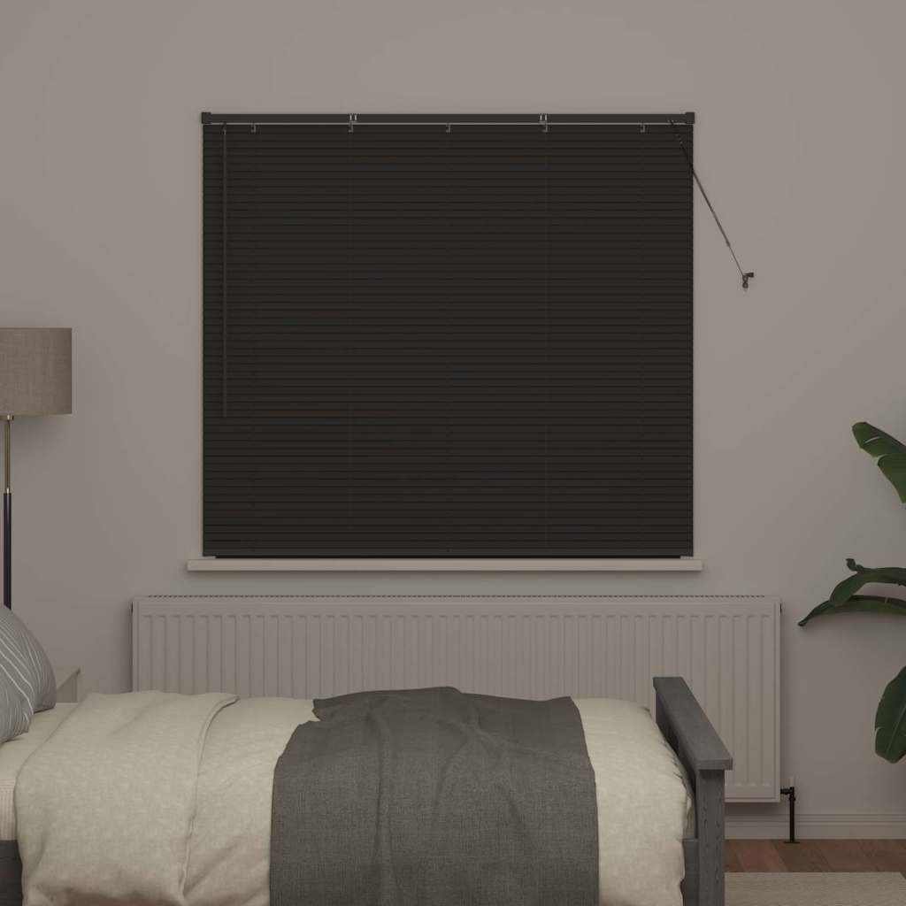 Venecijanski zastore Tamno siva 130 x 145 cm Aluminij