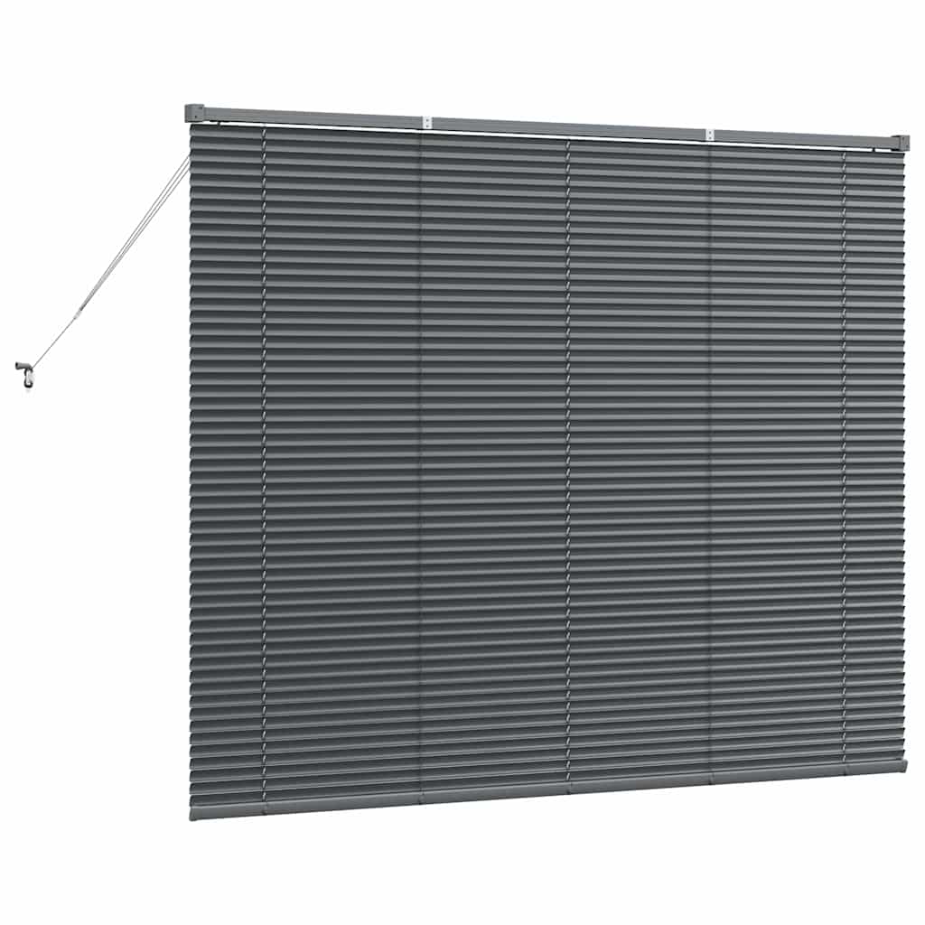 Venecijanski zastore Tamno siva 130 x 160 cm Aluminij