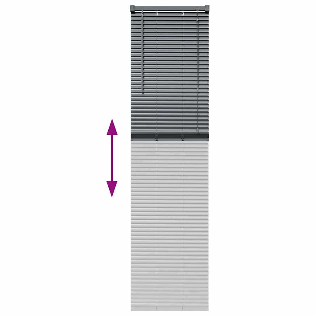 Venecijanski zastore Tamno siva 175 x 45 cm Aluminij