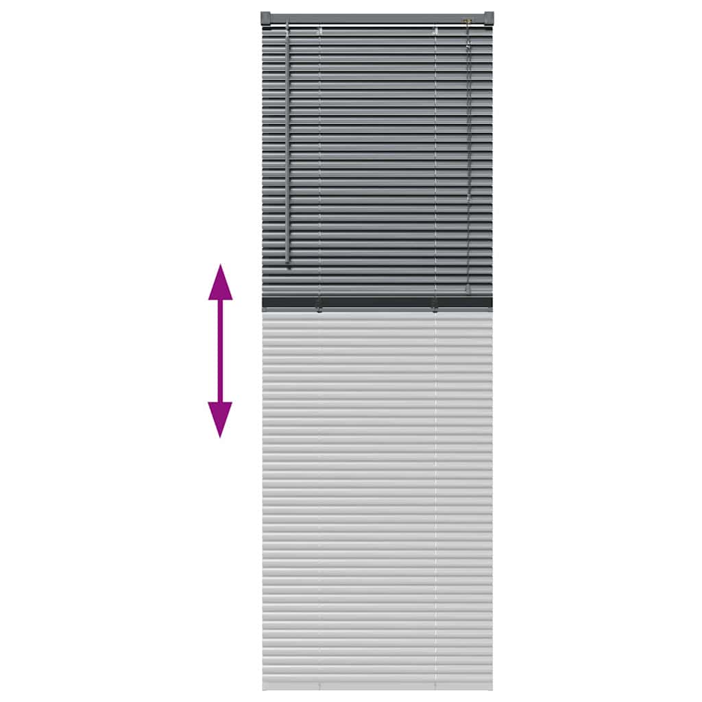 Venecijanski zastore Tamno siva 175 x 60 cm Aluminij