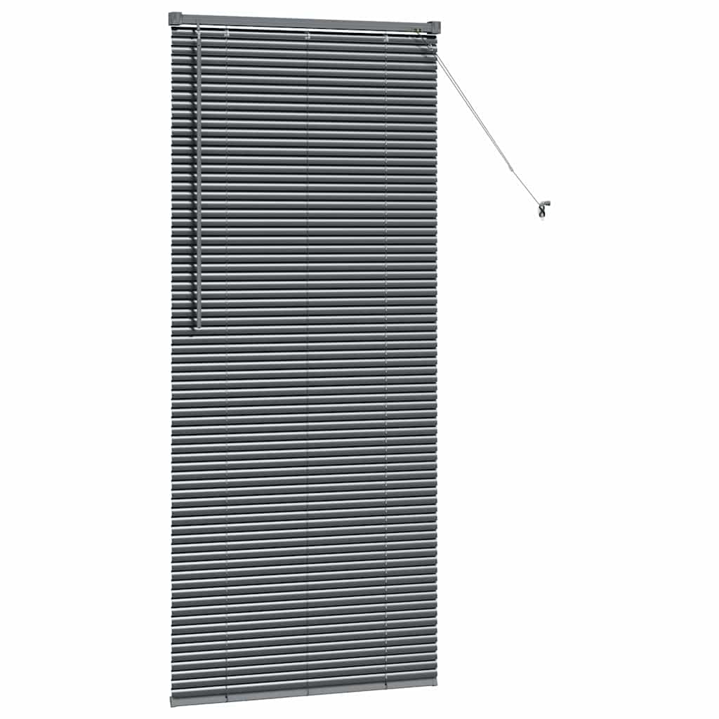 Venecijanski zastore Tamno siva 175 x 80 cm Aluminij