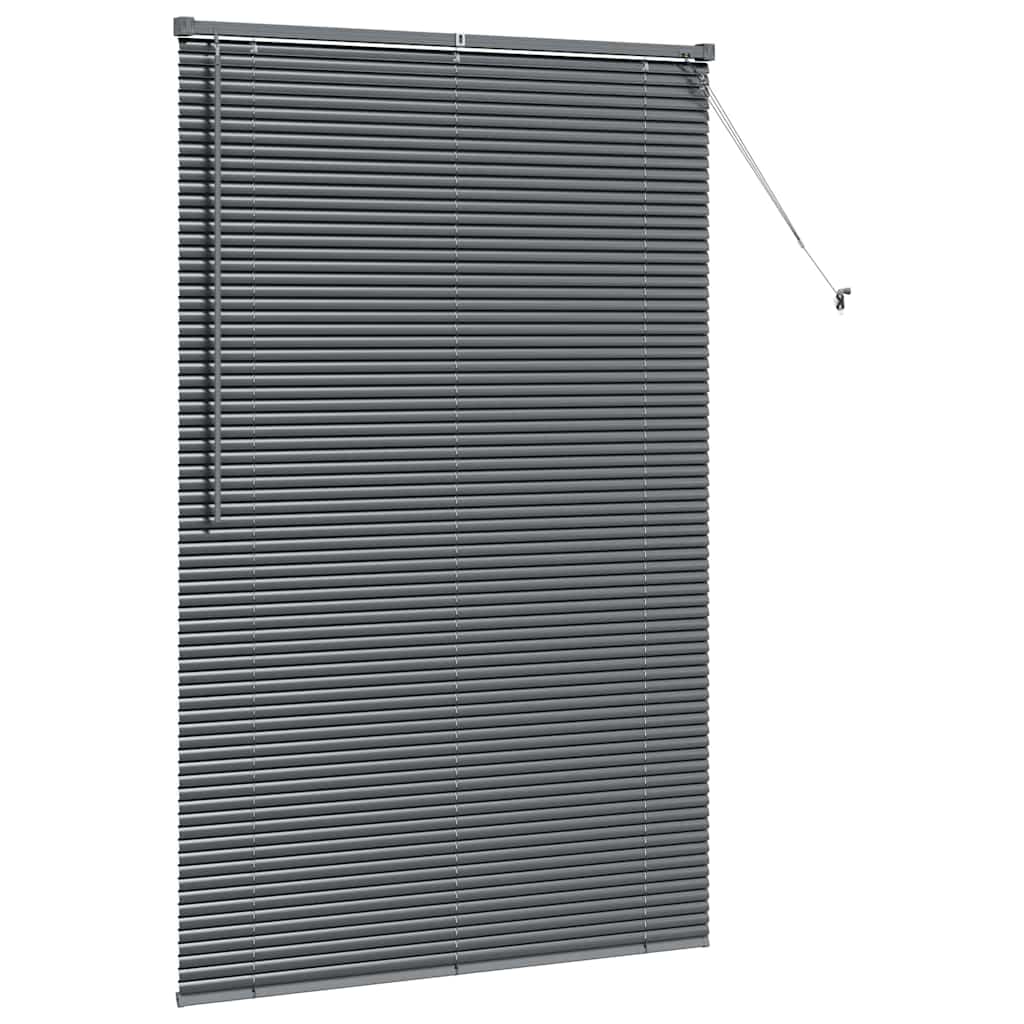 Venecijanski zastore Tamno siva 175 x 115 cm Aluminij