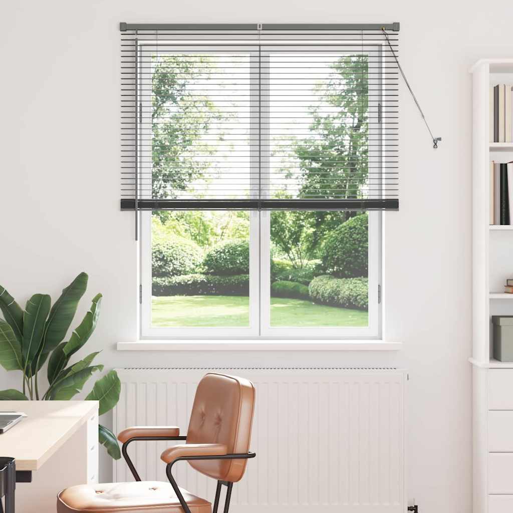 Venecijanski zastore Tamno siva 175 x 120 cm Aluminij