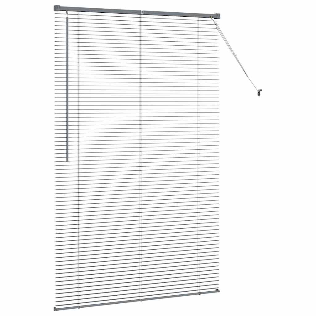 Venecijanski zastore Tamno siva 175 x 120 cm Aluminij