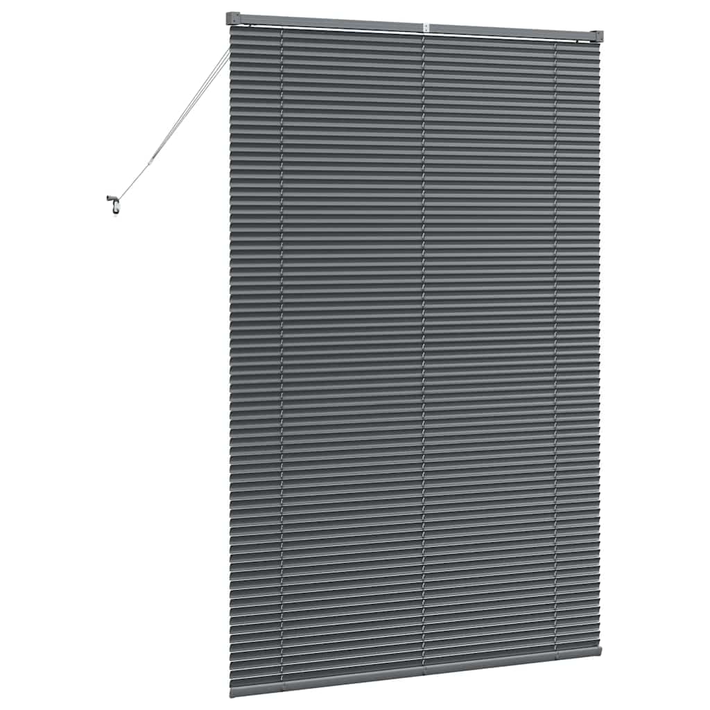 Venecijanski zastore Tamno siva 175 x 120 cm Aluminij