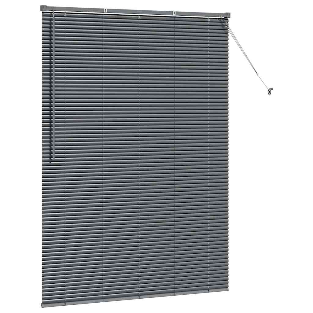 Venecijanski zastore Tamno siva 175 x 125 cm Aluminij