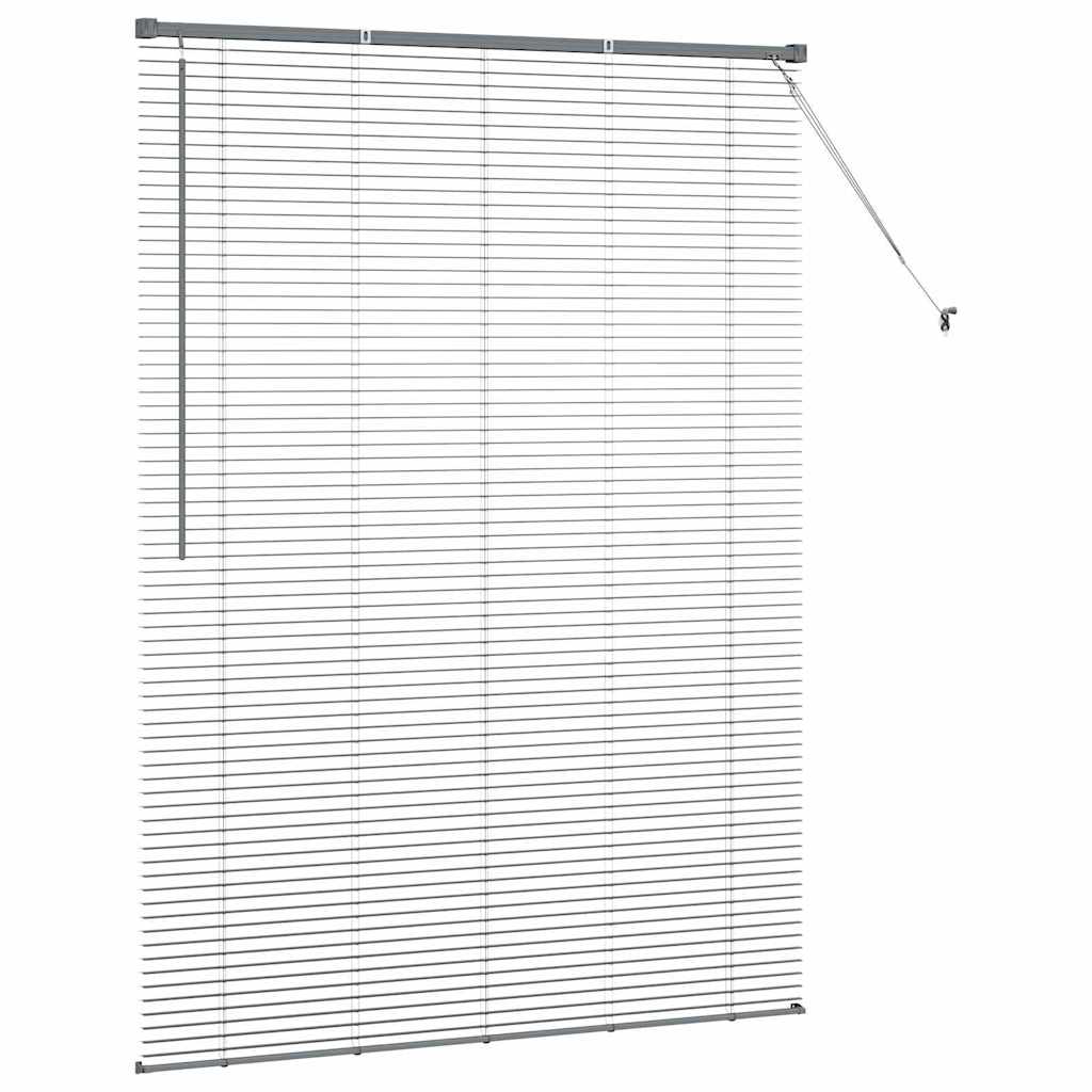 Venecijanski zastore Tamno siva 175 x 125 cm Aluminij