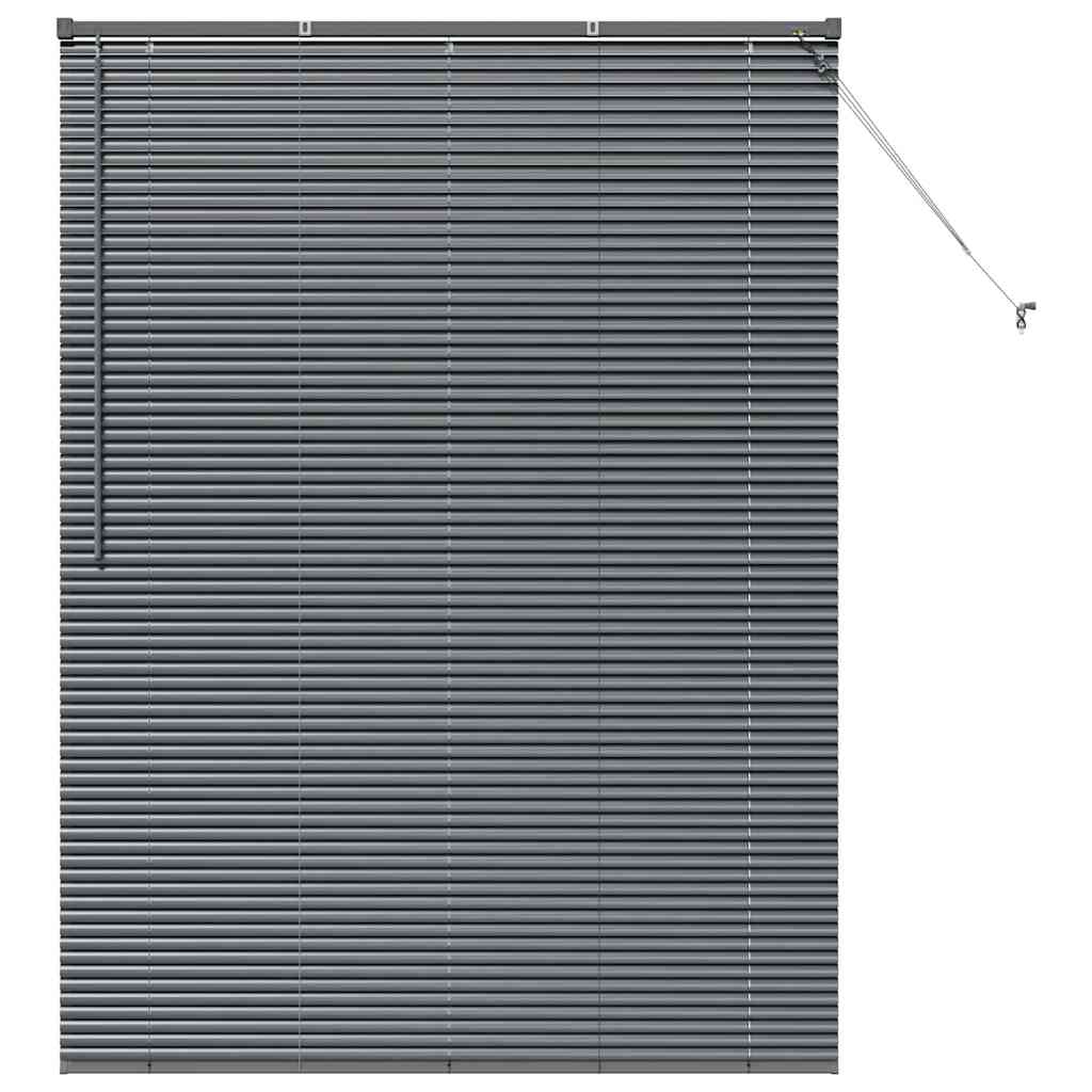 Venecijanski zastore Tamno siva 175 x 135 cm Aluminij