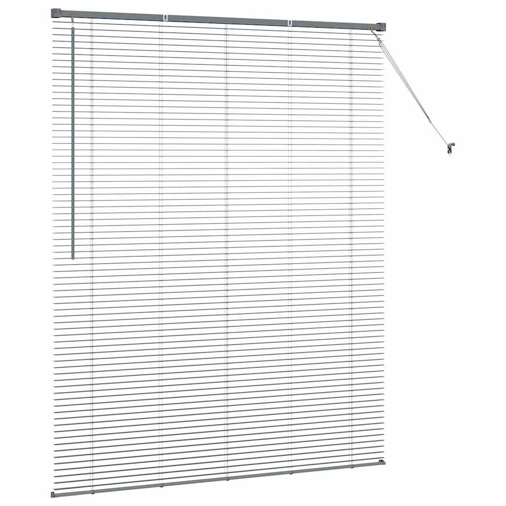 Venecijanski zastore Tamno siva 175 x 150 cm Aluminij