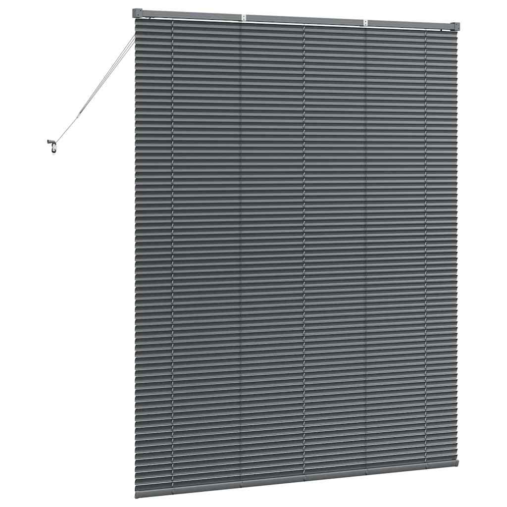 Venecijanski zastore Tamno siva 175 x 150 cm Aluminij