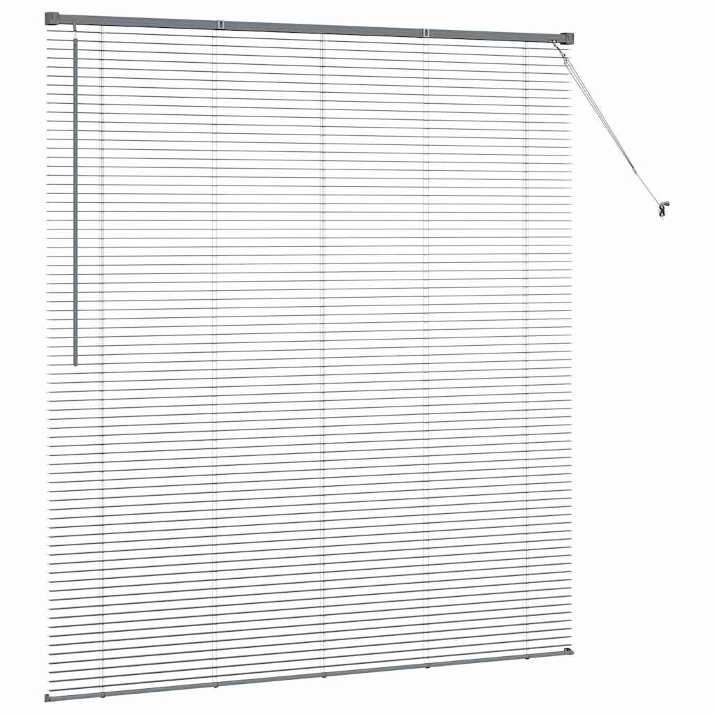 Venecijanski zastore Tamno siva 175 x 160 cm Aluminij