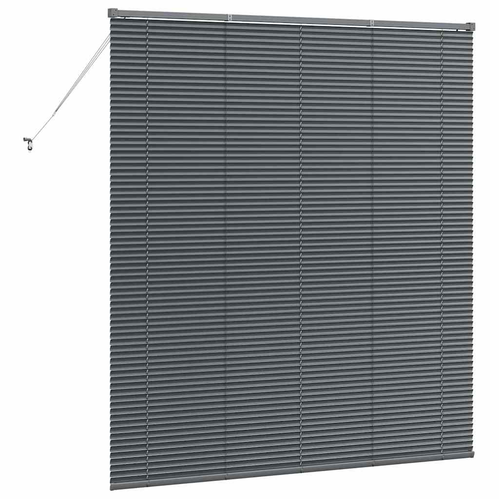 Venecijanski zastore Tamno siva 175 x 160 cm Aluminij