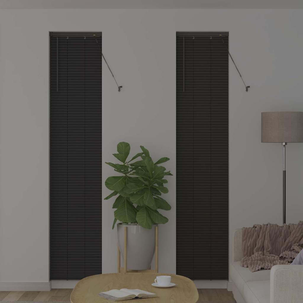 Venecijanski zastore Tamno siva 220 x 50 cm Aluminij