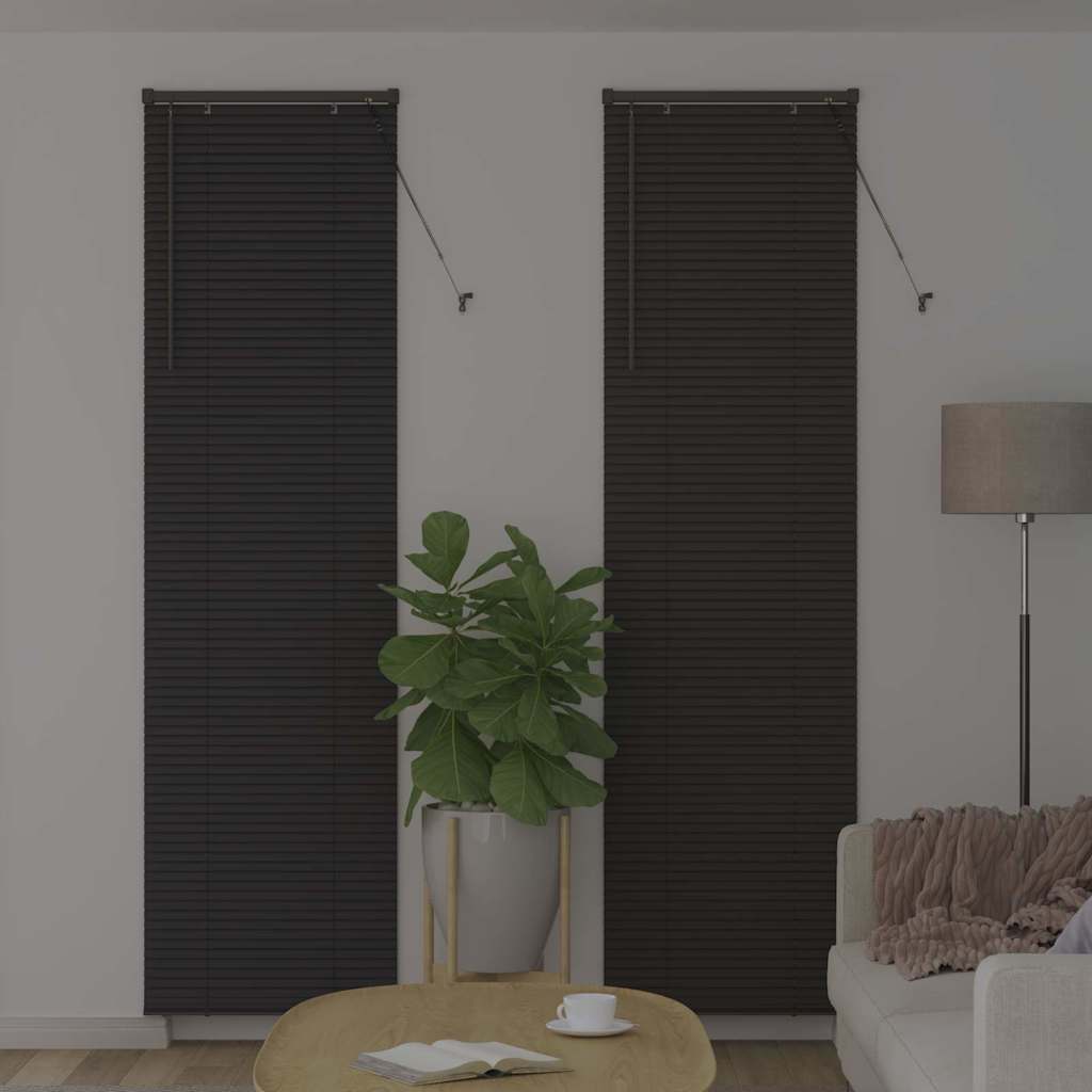 Venecijanski zastore Tamno siva 220 x 60 cm Aluminij
