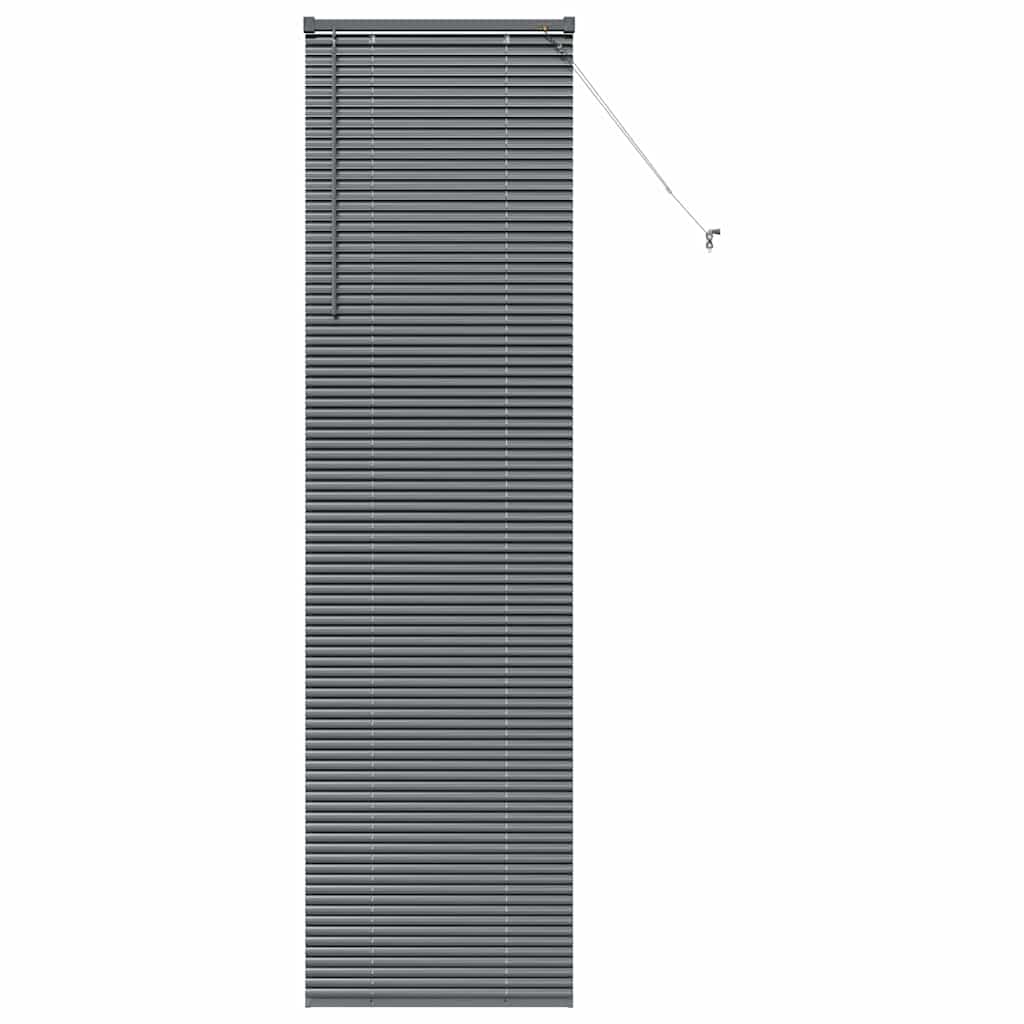 Venecijanski zastore Tamno siva 220 x 60 cm Aluminij