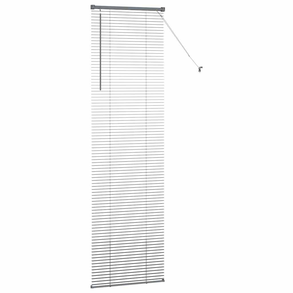 Venecijanski zastore Tamno siva 220 x 65 cm Aluminij
