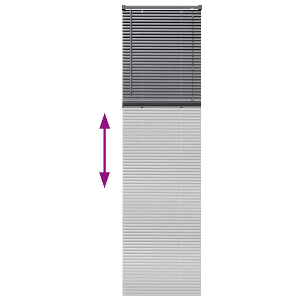 Venecijanski zastore Tamno siva 220 x 65 cm Aluminij