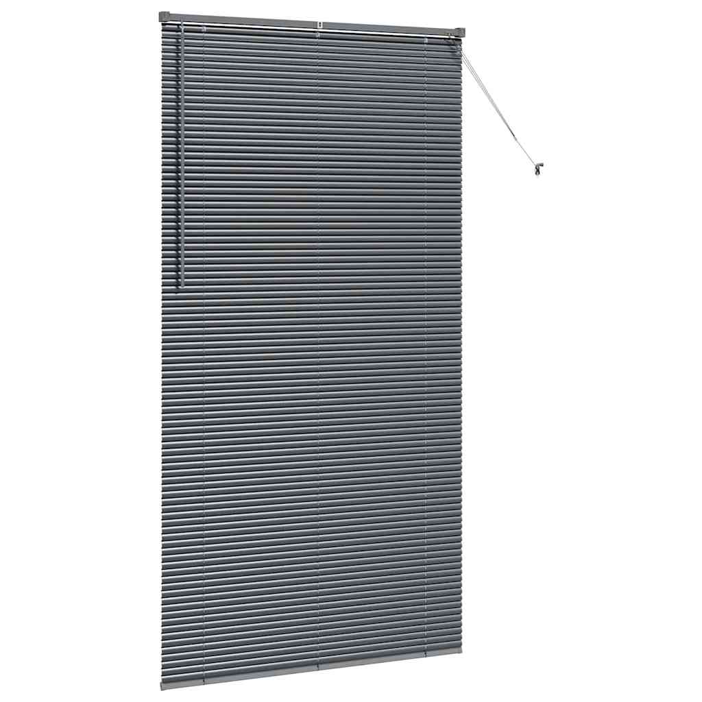 Venecijanski zastore Tamno siva 220 x 115 cm Aluminij