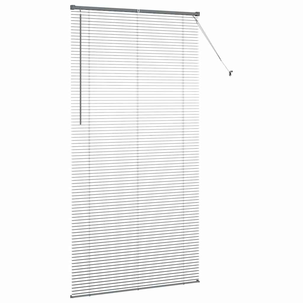 Venecijanski zastore Tamno siva 220 x 115 cm Aluminij