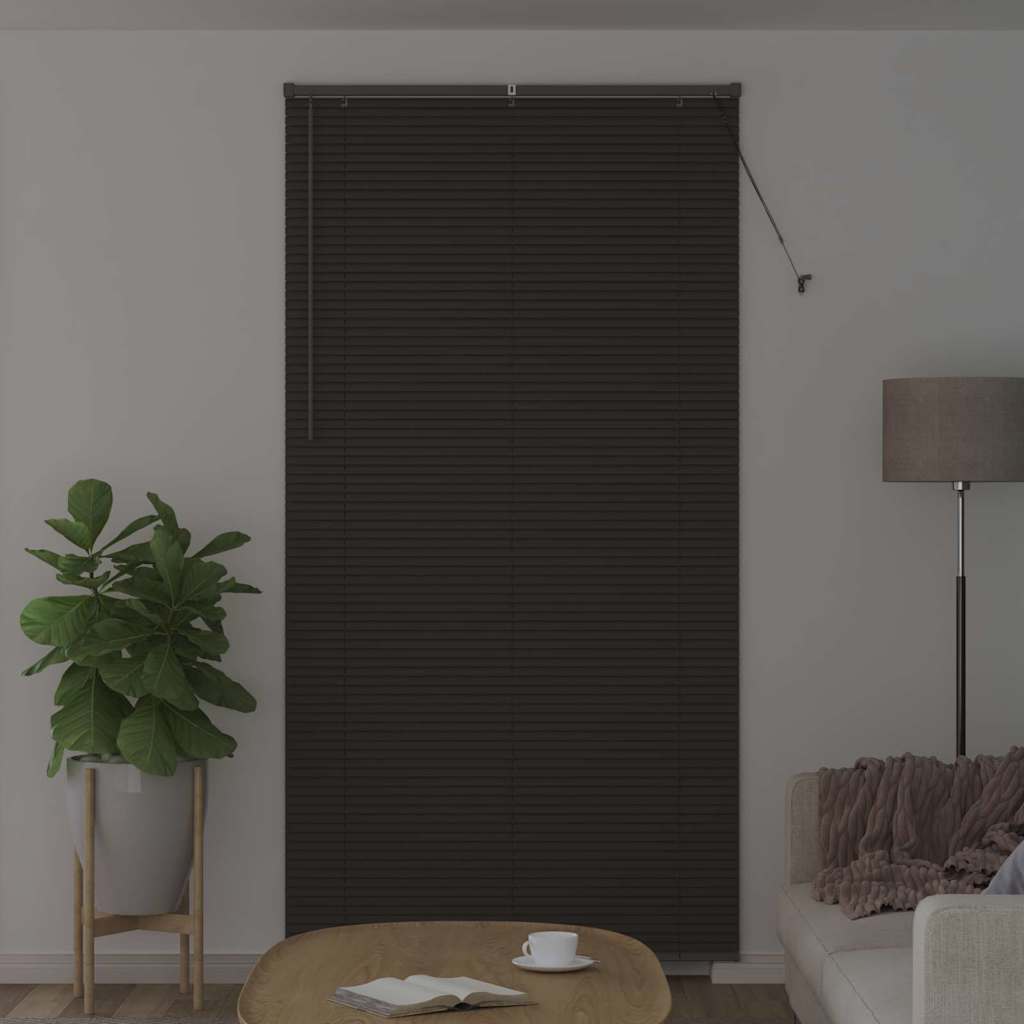 Venecijanski zastore Tamno siva 220 x 120 cm Aluminij