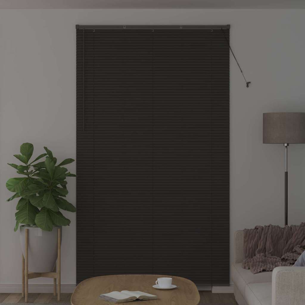 Venecijanski zastore Tamno siva 220 x 125 cm Aluminij