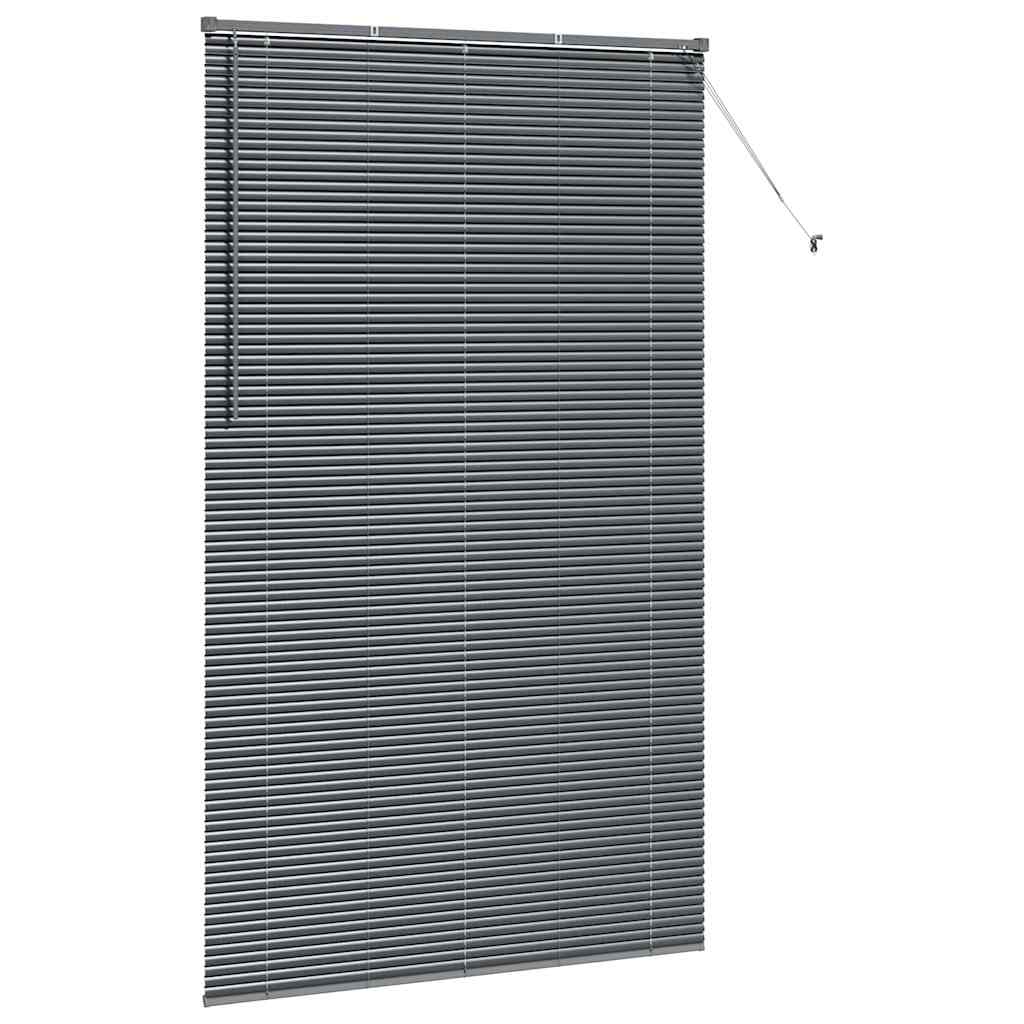 Venecijanski zastore Tamno siva 220 x 130 cm Aluminij