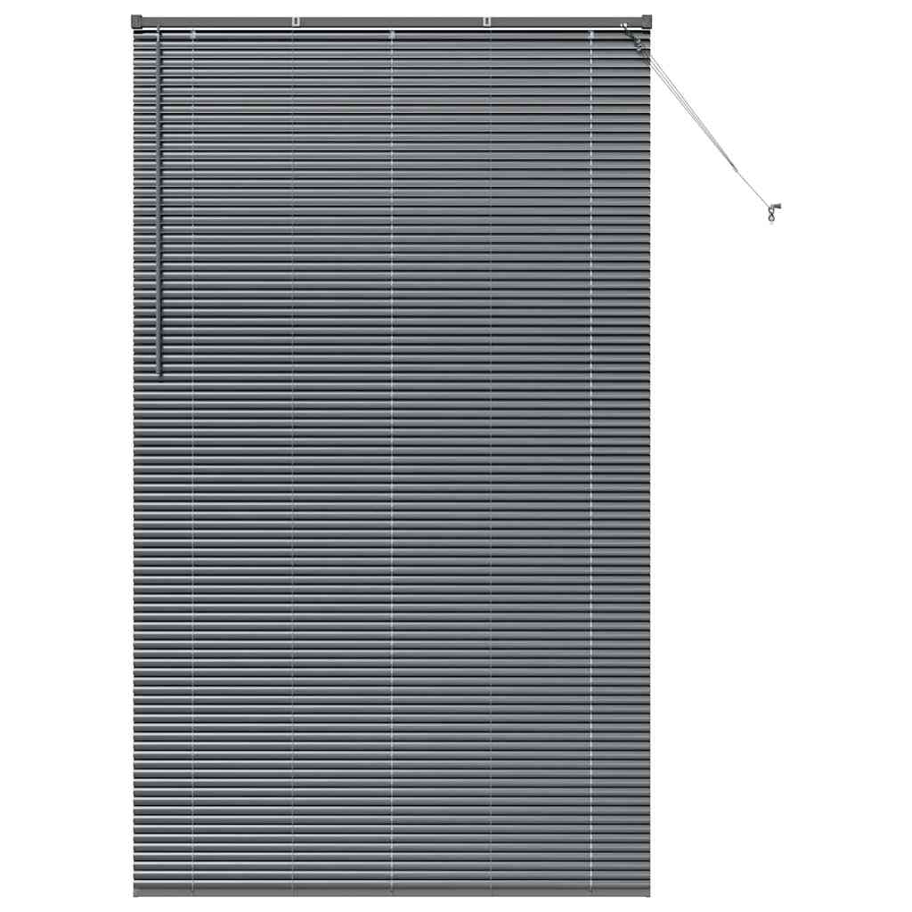 Venecijanski zastore Tamno siva 220 x 130 cm Aluminij