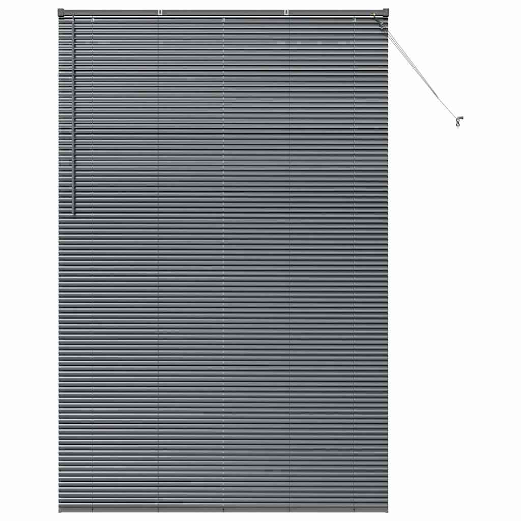Venecijanski zastore Tamno siva 220 x 140 cm Aluminij