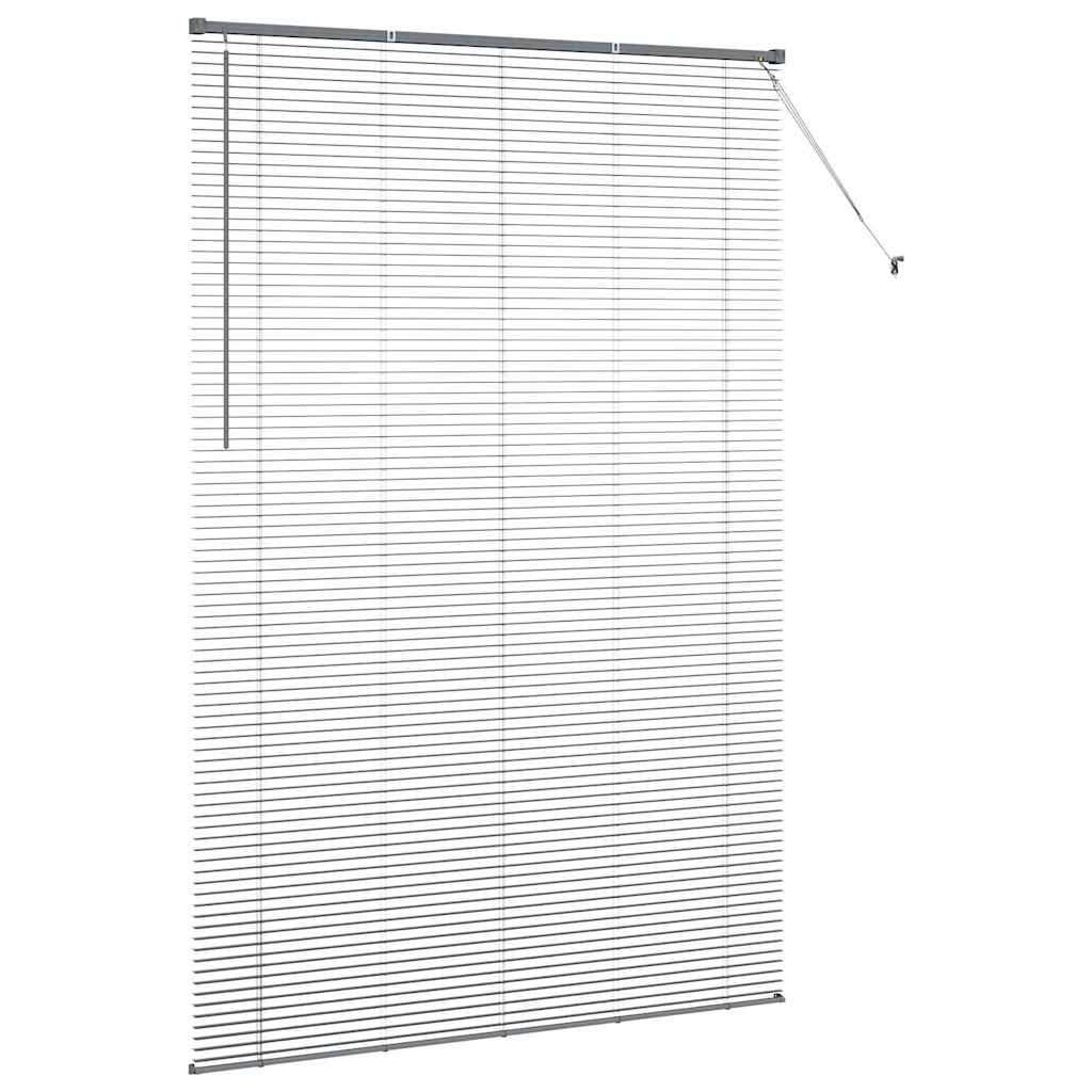 Venecijanski zastore Tamno siva 220x150cm Aluminij