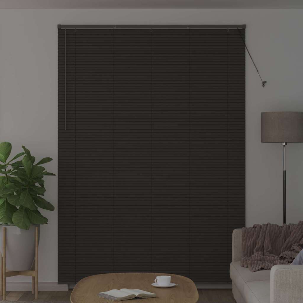 Venecijanski zastore Tamno siva 220 x 160 cm Aluminij