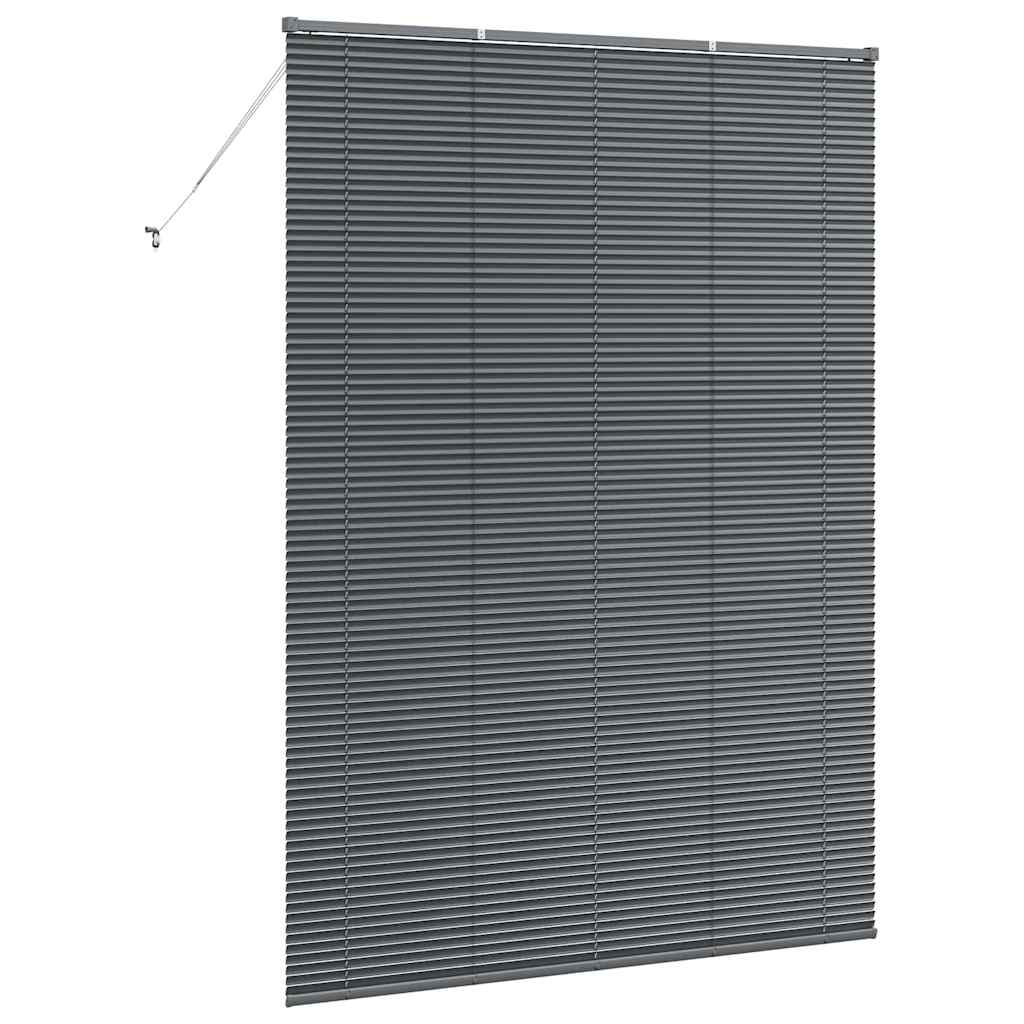 Venecijanski zastore Tamno siva 220 x 160 cm Aluminij
