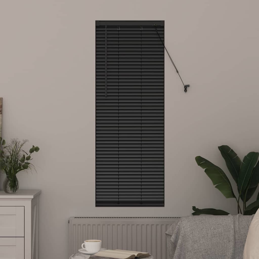 Venecijanski zastore Crna 130 x 55 cm Aluminij