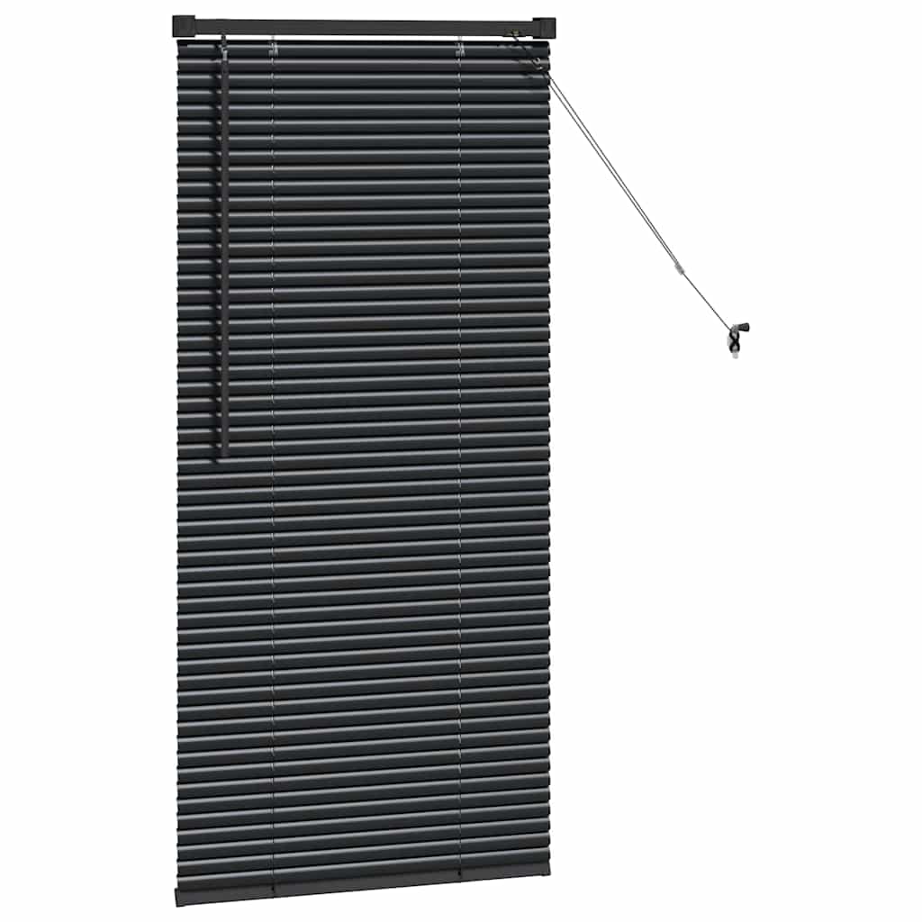 Venecijanski zastore Crna 130 x 60 cm Aluminij