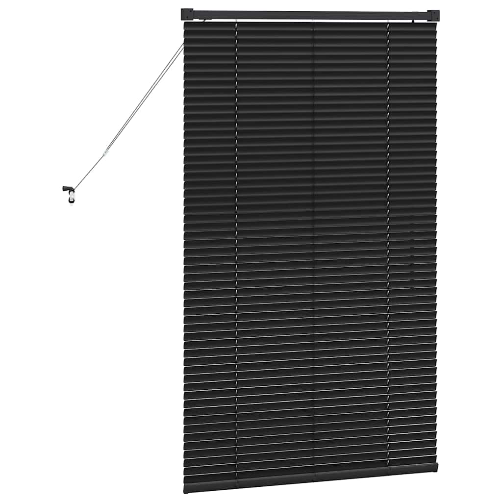 Venecijanski zastore Crna 130 x 75 cm Aluminij