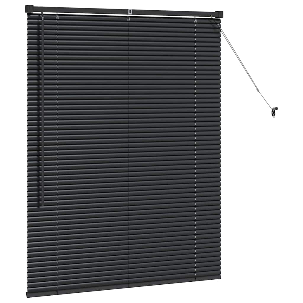 Venecijanski zastore Crna 130 x 100 cm Aluminij