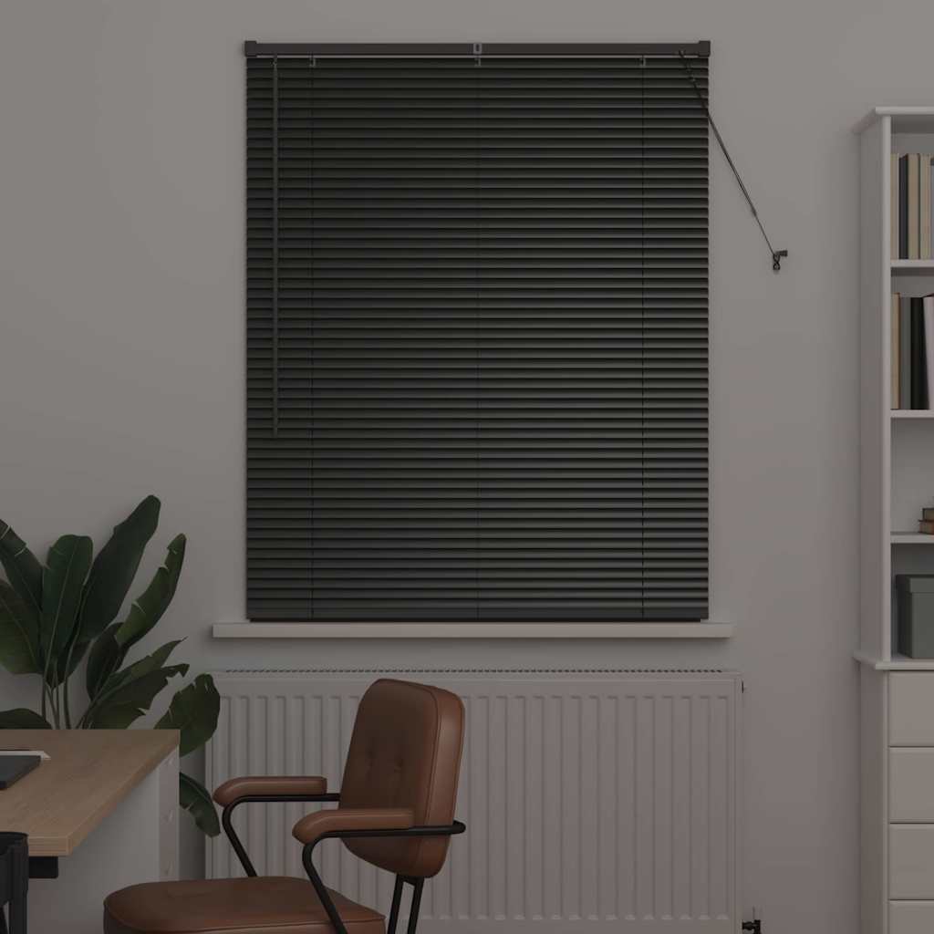 Venecijanski zastore Crna 130 x 105 cm Aluminij
