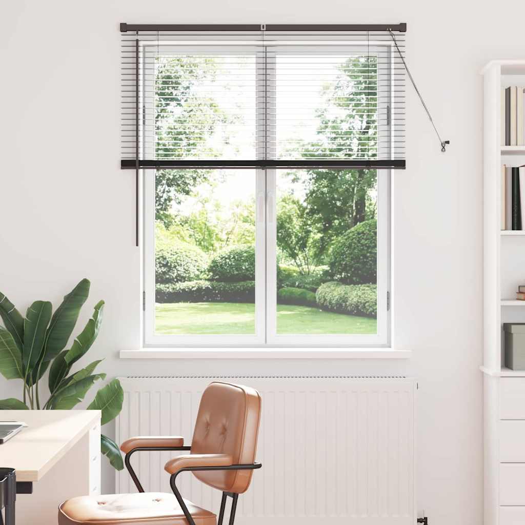 Venecijanski zastore Crna 130 x 110 cm Aluminij