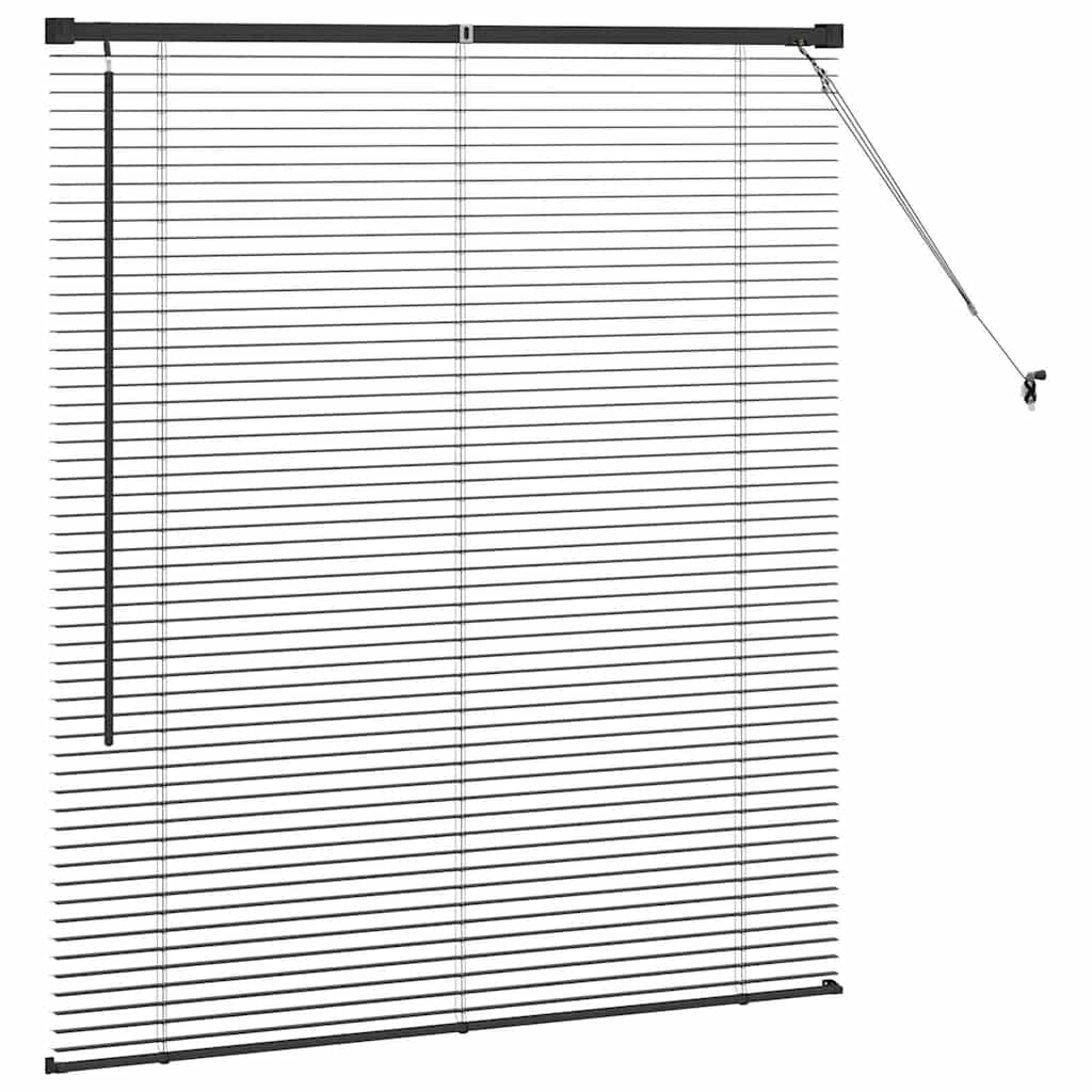 Venecijanski zastore Crna 130 x 115 cm Aluminij