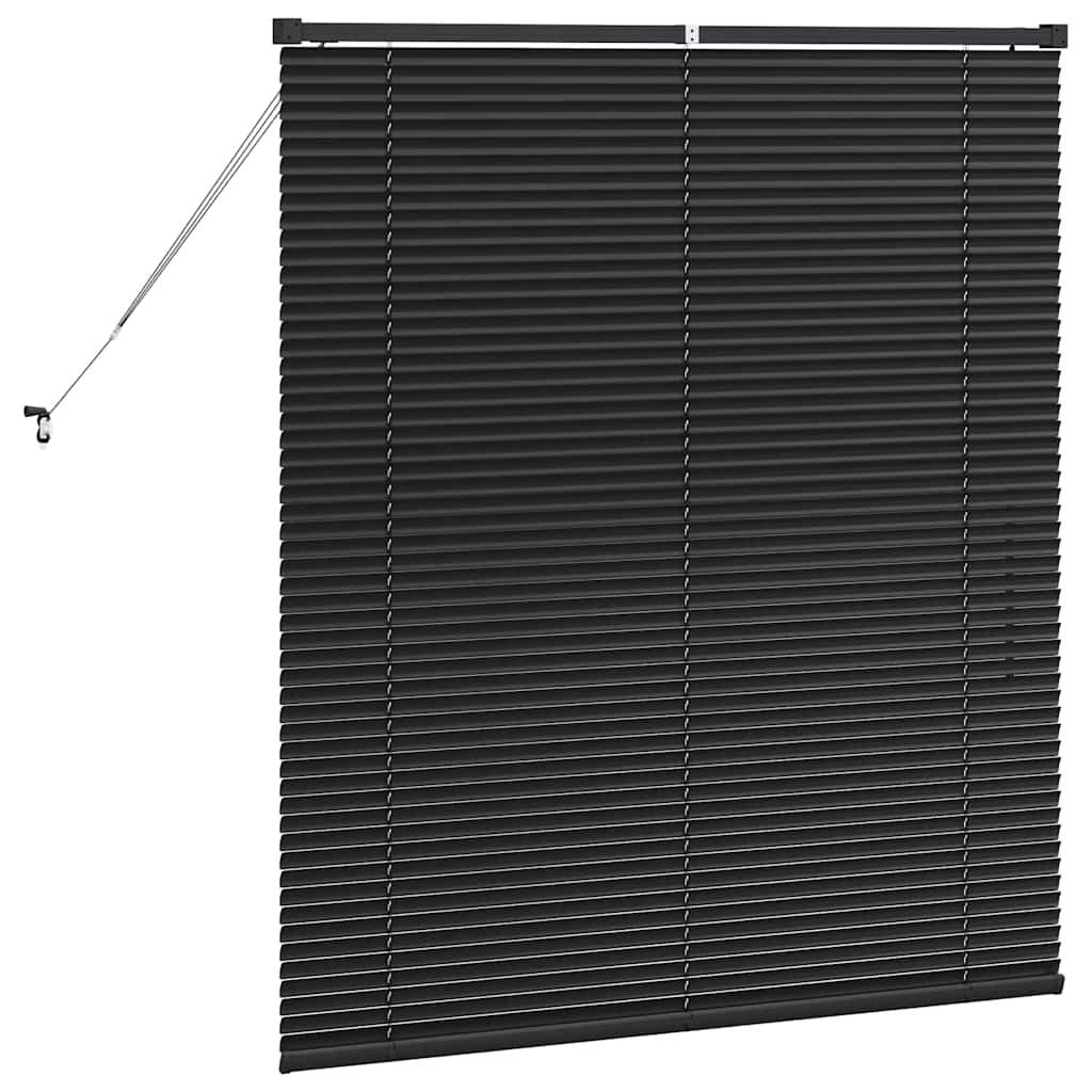 Venecijanski zastore Crna 130 x 115 cm Aluminij