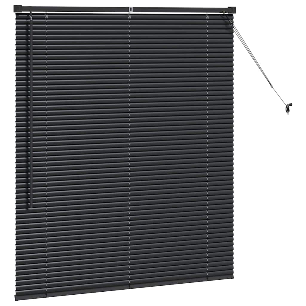 Venecijanski zastore Crna 130 x 120 cm Aluminij