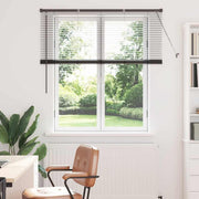 Venecijanski zastore Crna 130 x 125 cm Aluminij