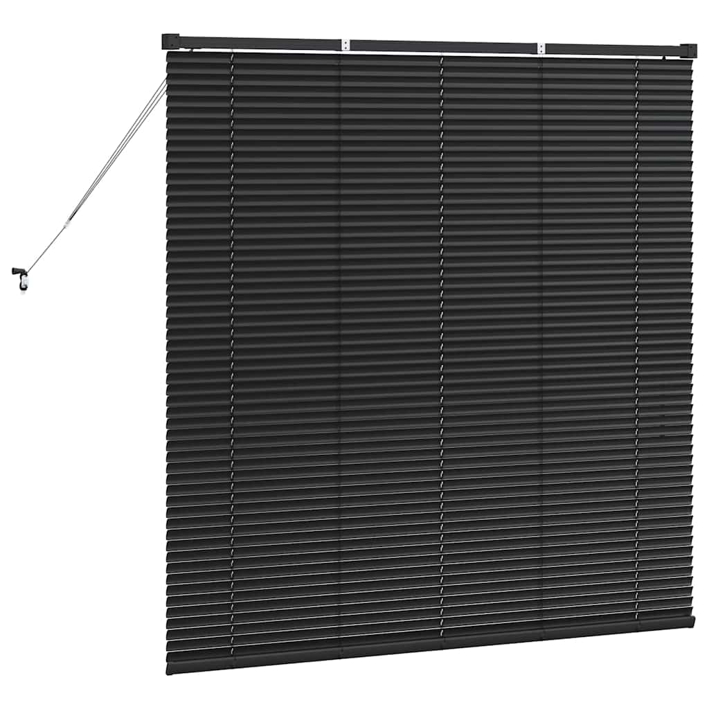 Venecijanski zastore Crna 130 x 125 cm Aluminij