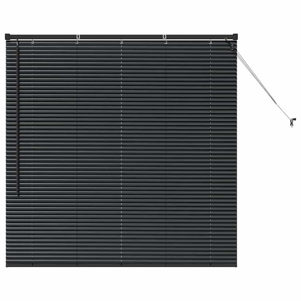 Venecijanski zastore Crna 130 x 125 cm Aluminij