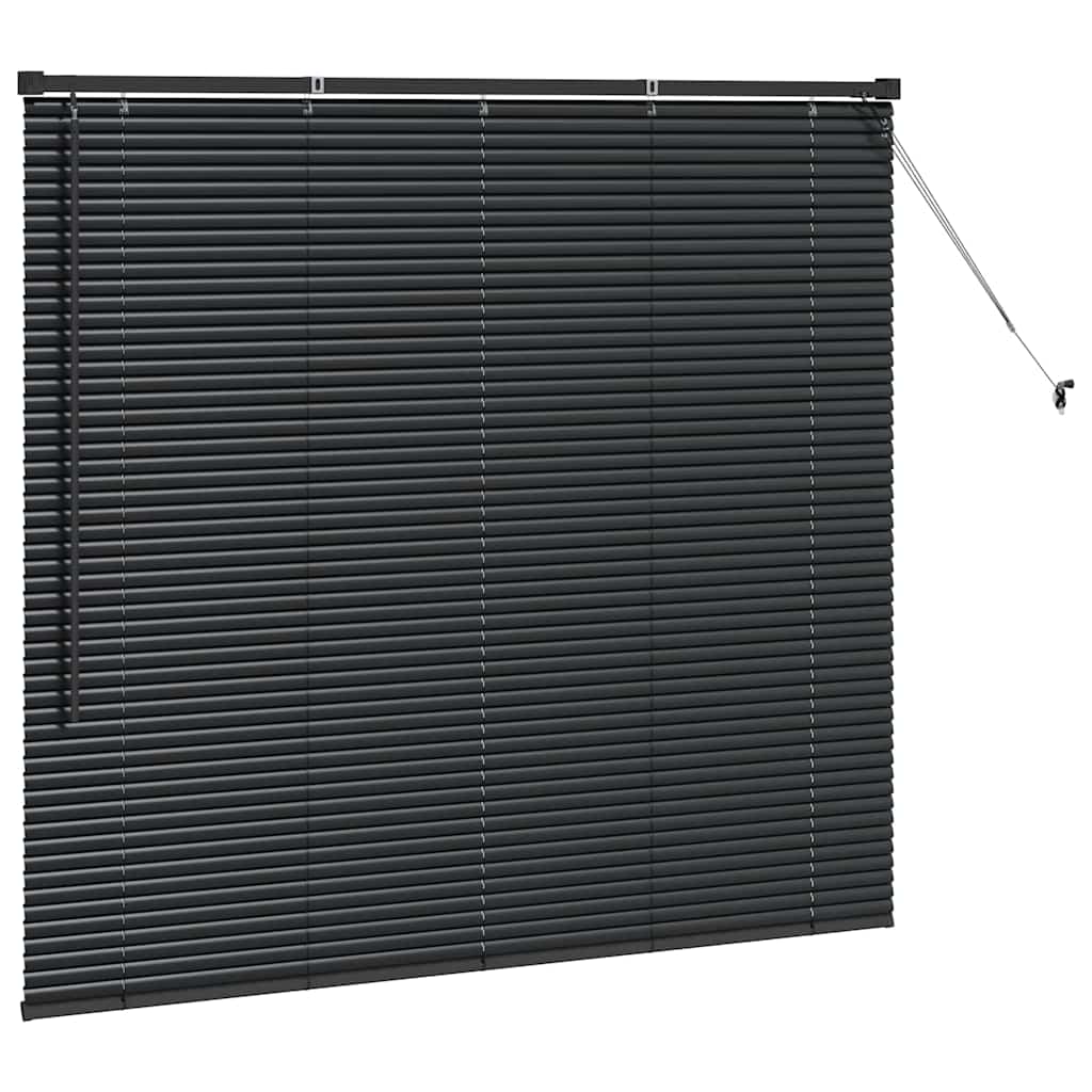 Venecijanski zastore Crna 130 x 140 cm Aluminij